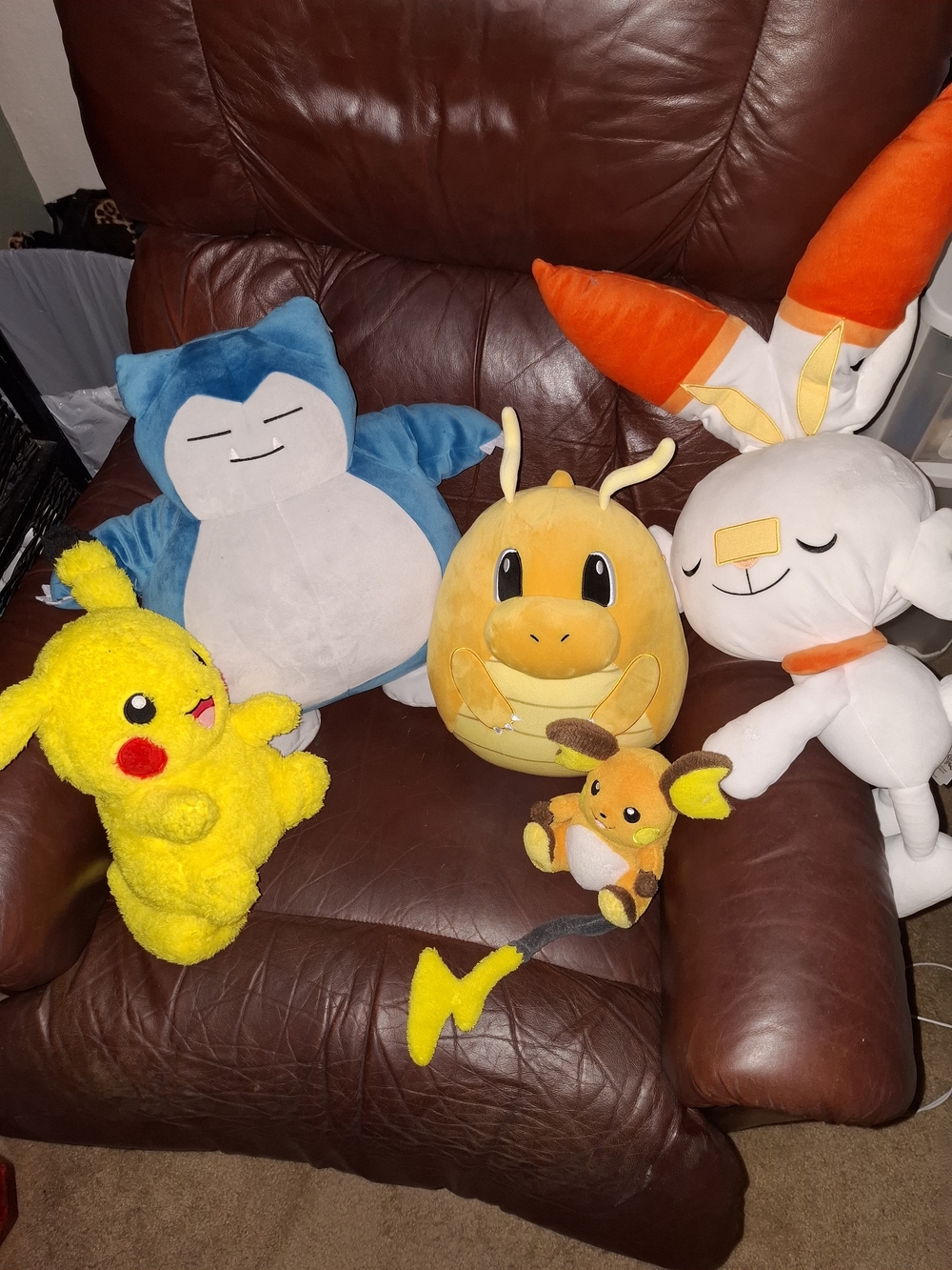 Pokemon Plush Lot - Yellow, Blue, Orange, White